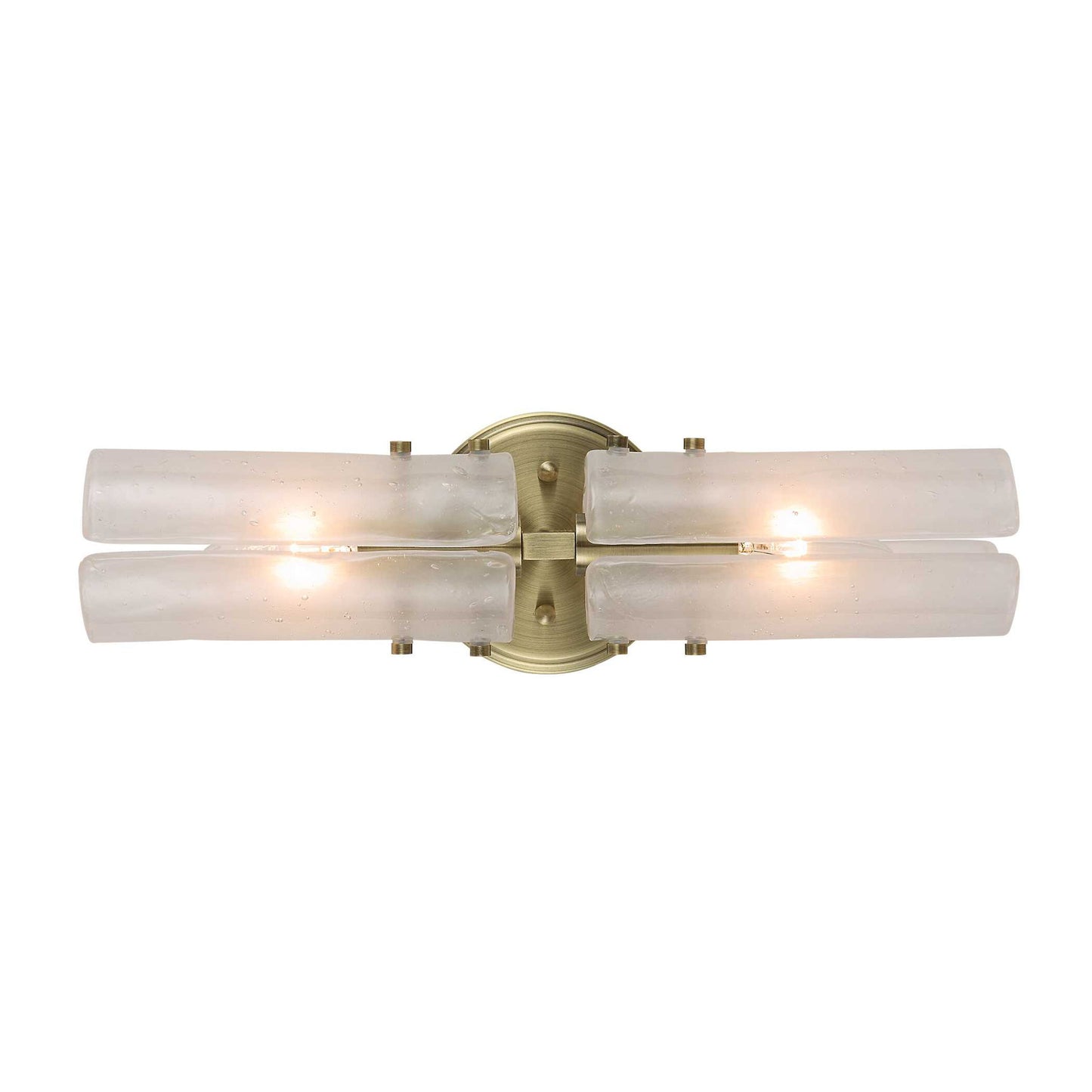 Mistie - 2 Light Glass Sconce - Bronze