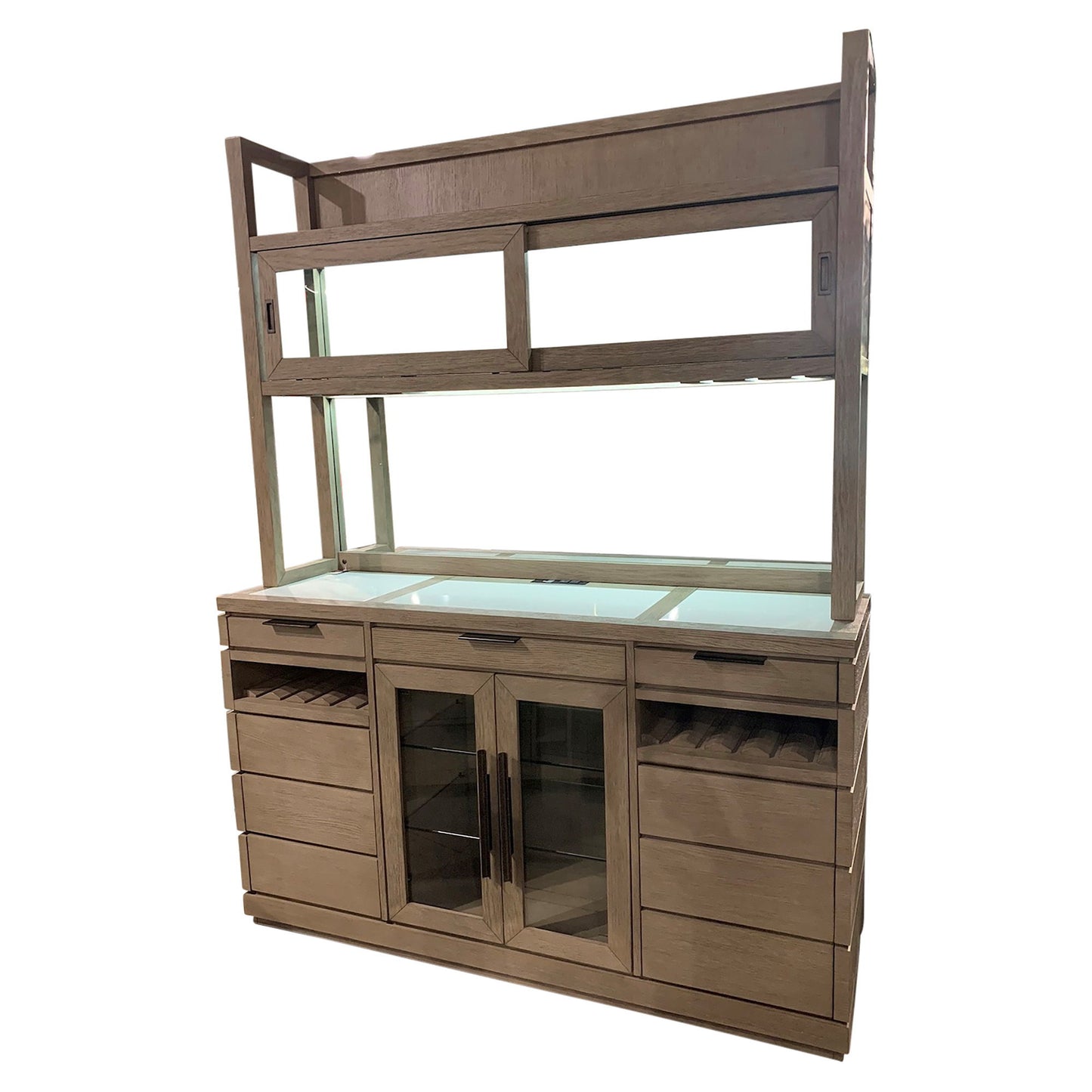 Pure Modern Dining - Buffet With Hutch - Moonstone