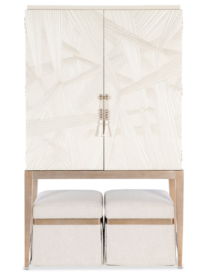 Melange - Dream Weaver Bar Cabinet - White
