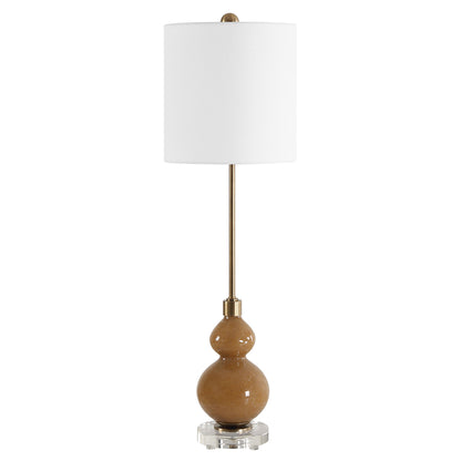 Sienna - Glass Buffet Lamp - Caramel