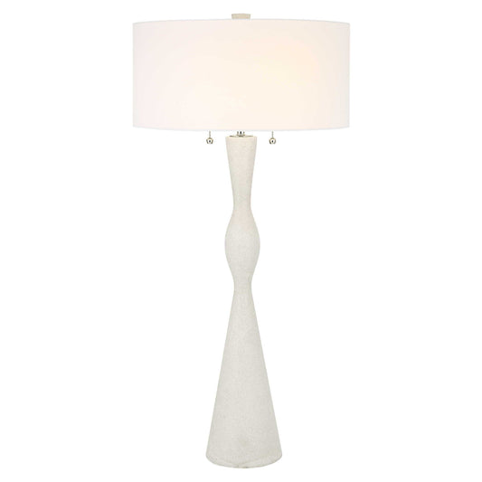 Sharma - Stone Table Lamp - White