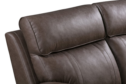 Theon - Manual Sofa With Drop Down Table - Stokes Toffee