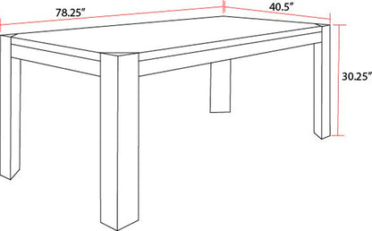 Cedar Fork - Dining Table With 6 Ladderback Chairs - Smoked Arabica