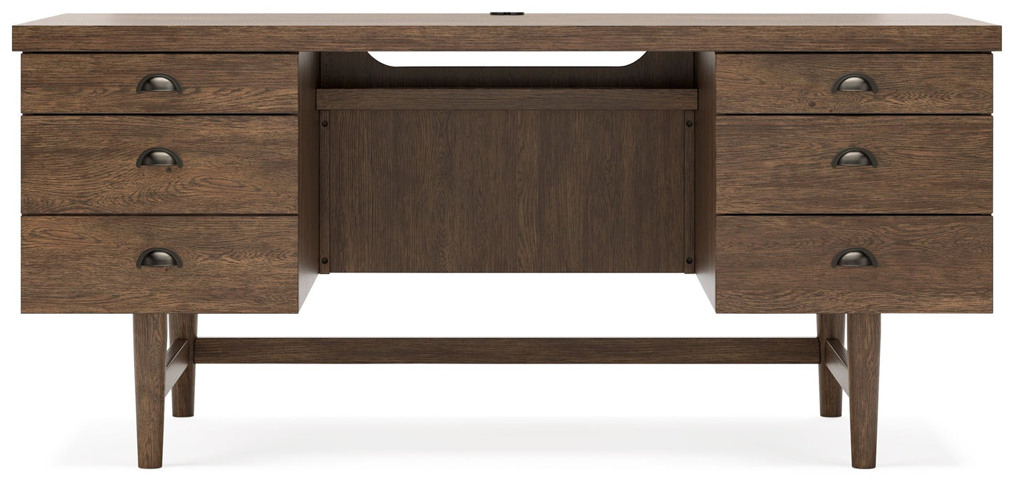 Austanny - Warm Brown - Home Office Desk