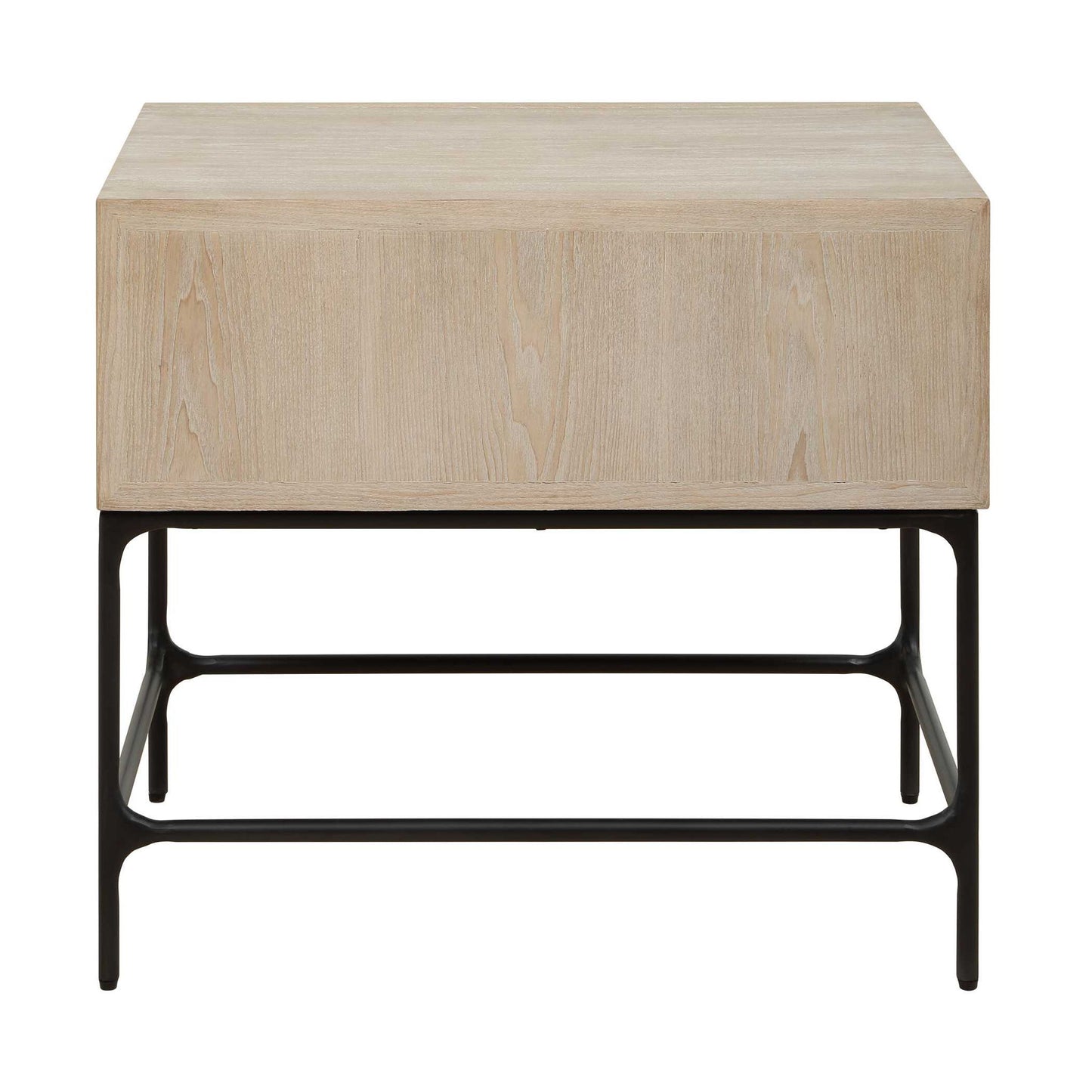 Lunar - Wooden Side Table - Black / Woodtone