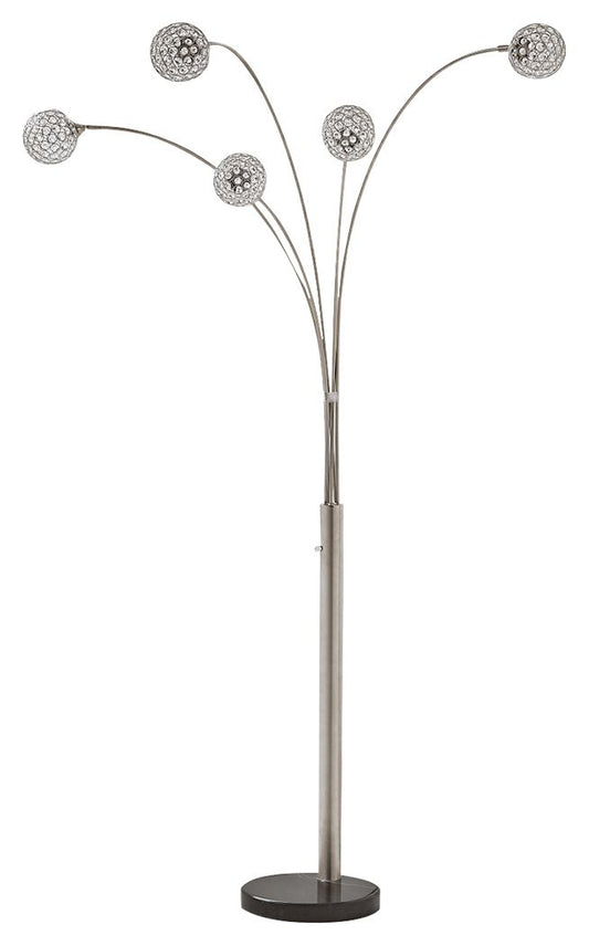 Winter - Silver Finish - Metal Arc Lamp