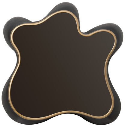 Melange - Even And Flow Round End Table - Black