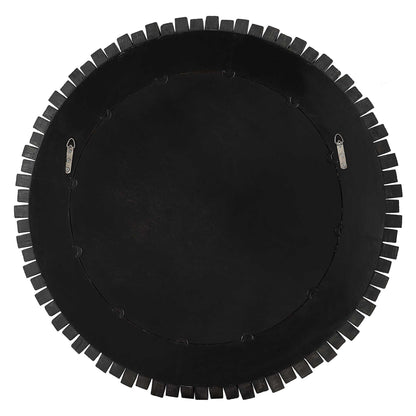 Circle Of Piers - Round Mirror - Black