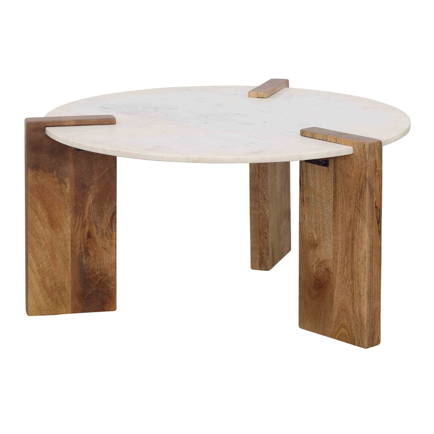 Emory - Cocktail Table - White / Natural