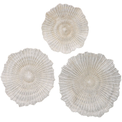 Ocean Gems - Wall Decor (Set of 3) - Ivory