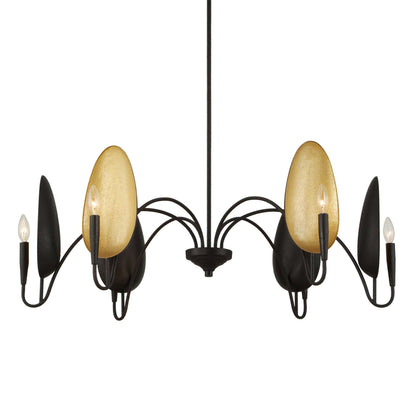 Warwick - 6 Light Chandelier - Matte Black