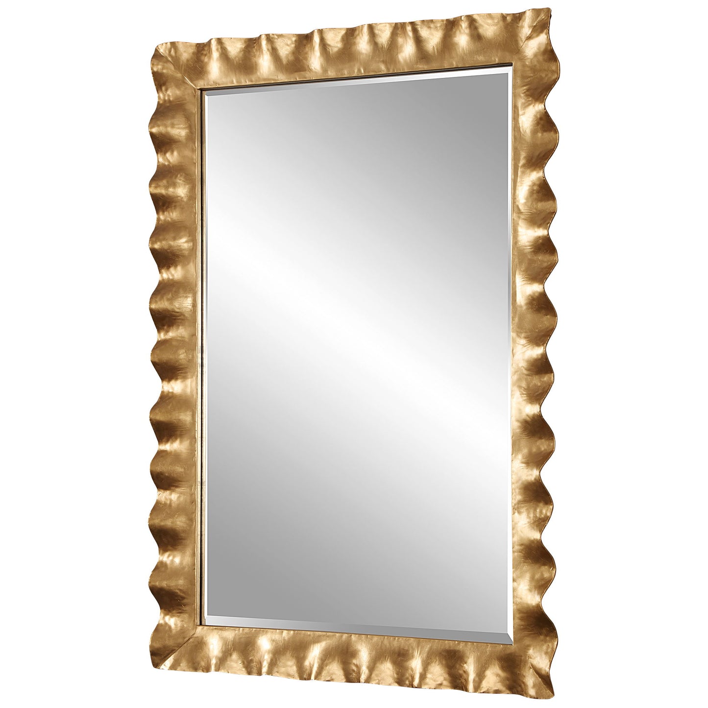 Haya - Scalloped Mirror - Gold