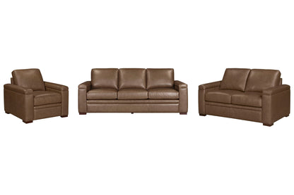 Garrison - Stationary Loveseat - Renaissance Tobacco