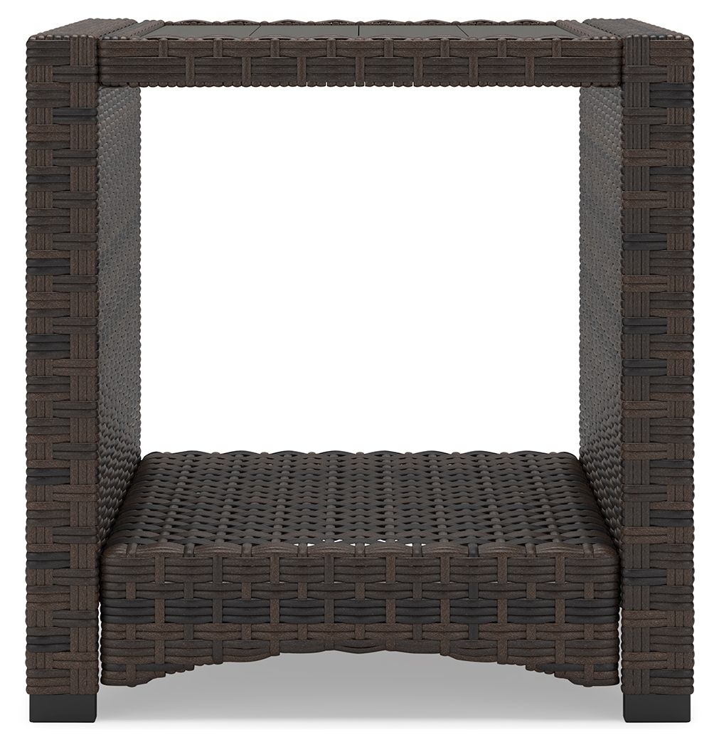 Windglow - Brown - Square End Table