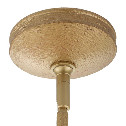 Algiers - 8 Light Drum Pendant - Gold / White