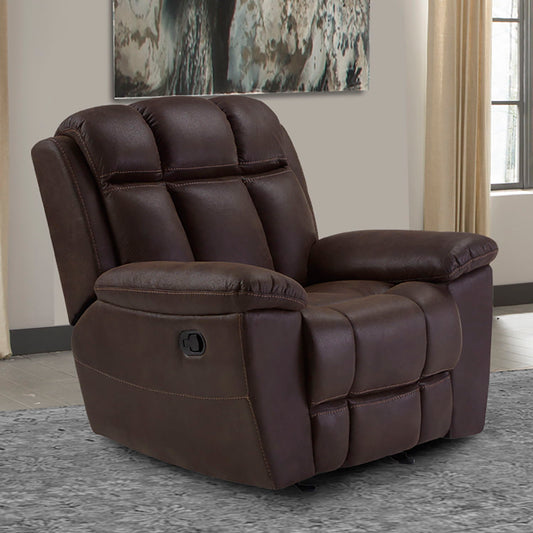 Goliath - Manual Glider Recliner - Arizona Brown