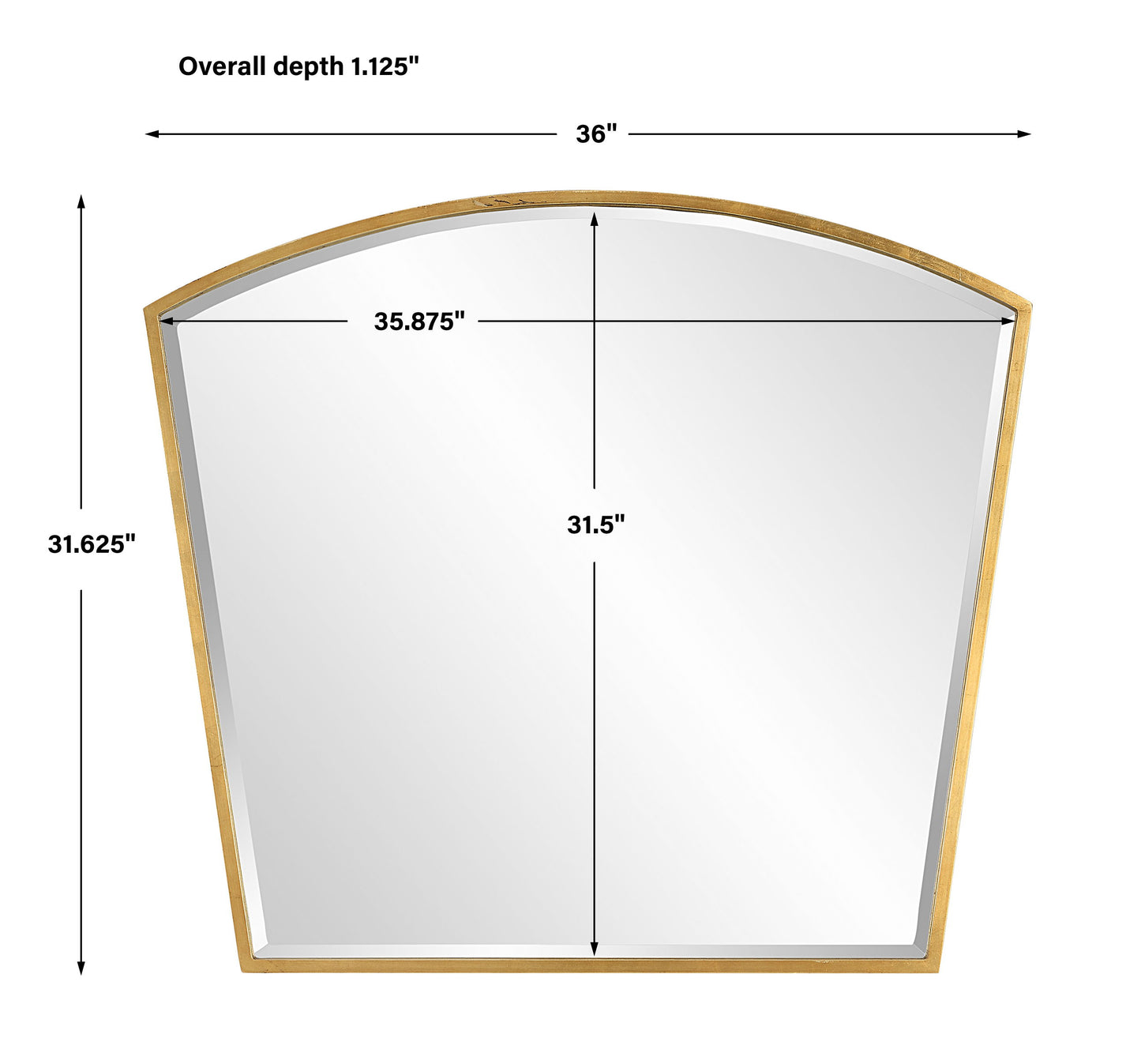 Boundary - Gold Arch Mirror