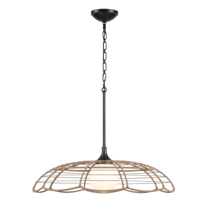 Lakeside - Indoor-Outdoor 1 Light Pendant - Black