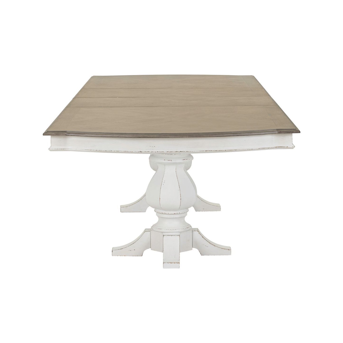 Magnolia Manor - Double Pedestal Table - White
