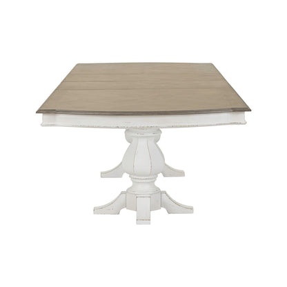 Magnolia Manor - Double Pedestal Table - White