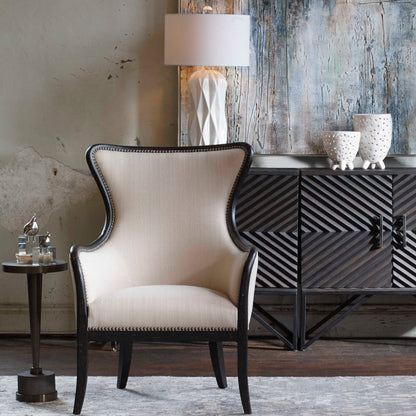 Malena - Glossy Table Lamp - White