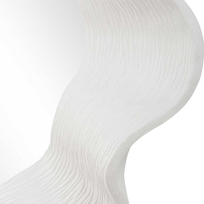 Wave Length - Round Mirror - White