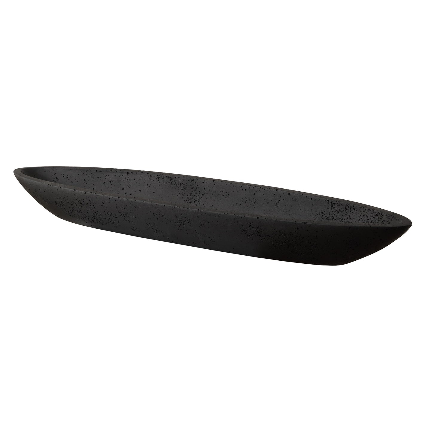 Vessel - Cast Black Canoe Bowl