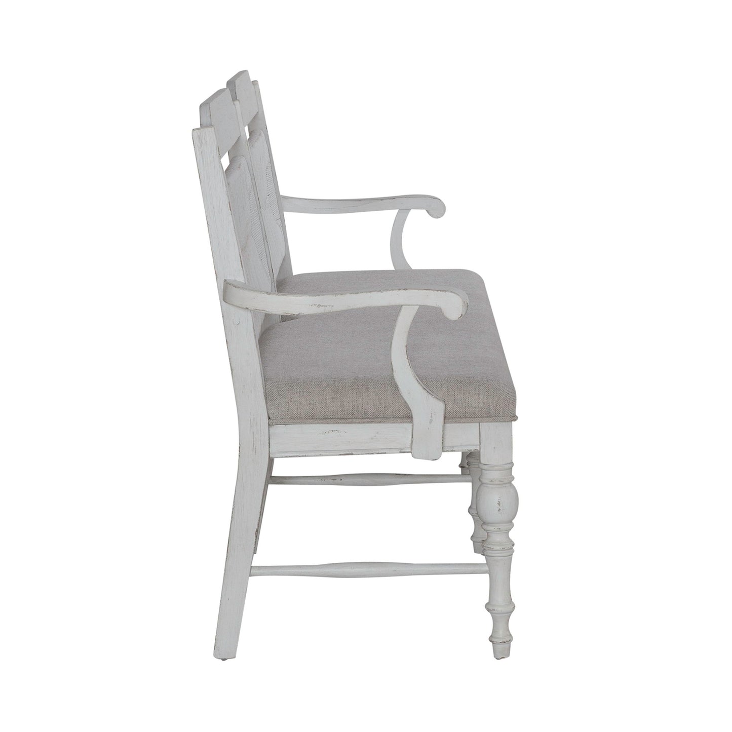 River Place - Panel Back Bench (RTA) - White