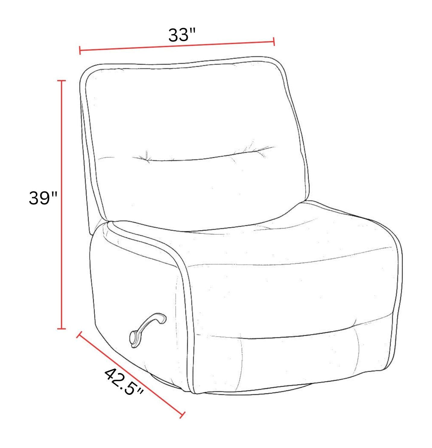 Leo - Armless Recliner
