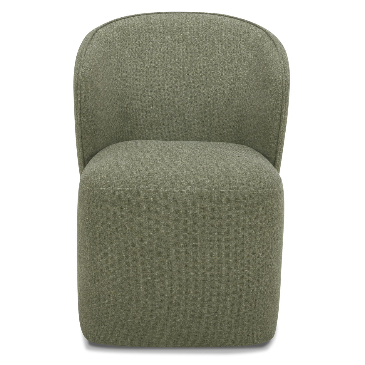 Crossings - Rectangular Dining Table With 4 Upholstered Chairs - Whitewash & Green