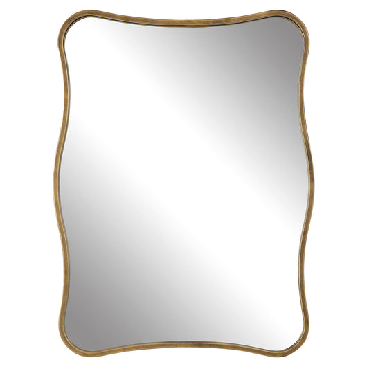 Pavia - Curvy Vanity Mirror - Gold