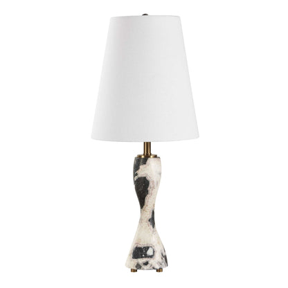 Marcela - Panda Marble Buffet Lamp - Black
