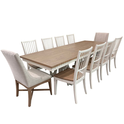 Americana Modern Dining - Trestle Extendable Dining Table - Cotton