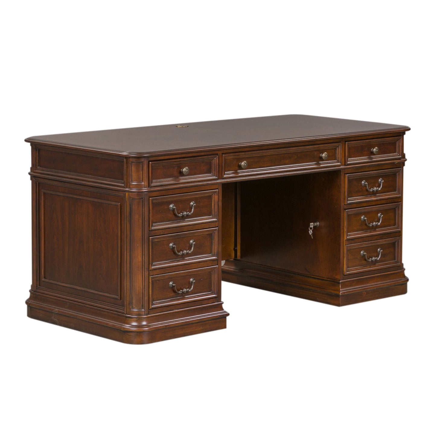 Brayton Manor - Jr Executive Desk - Dark Brown