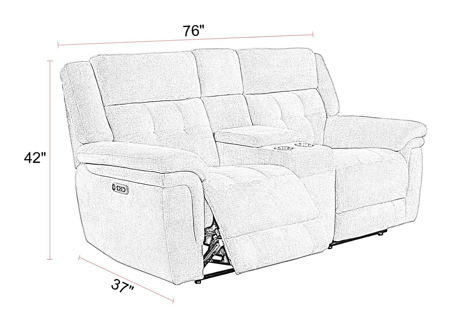 Richland - Power Reclining Sofa Set