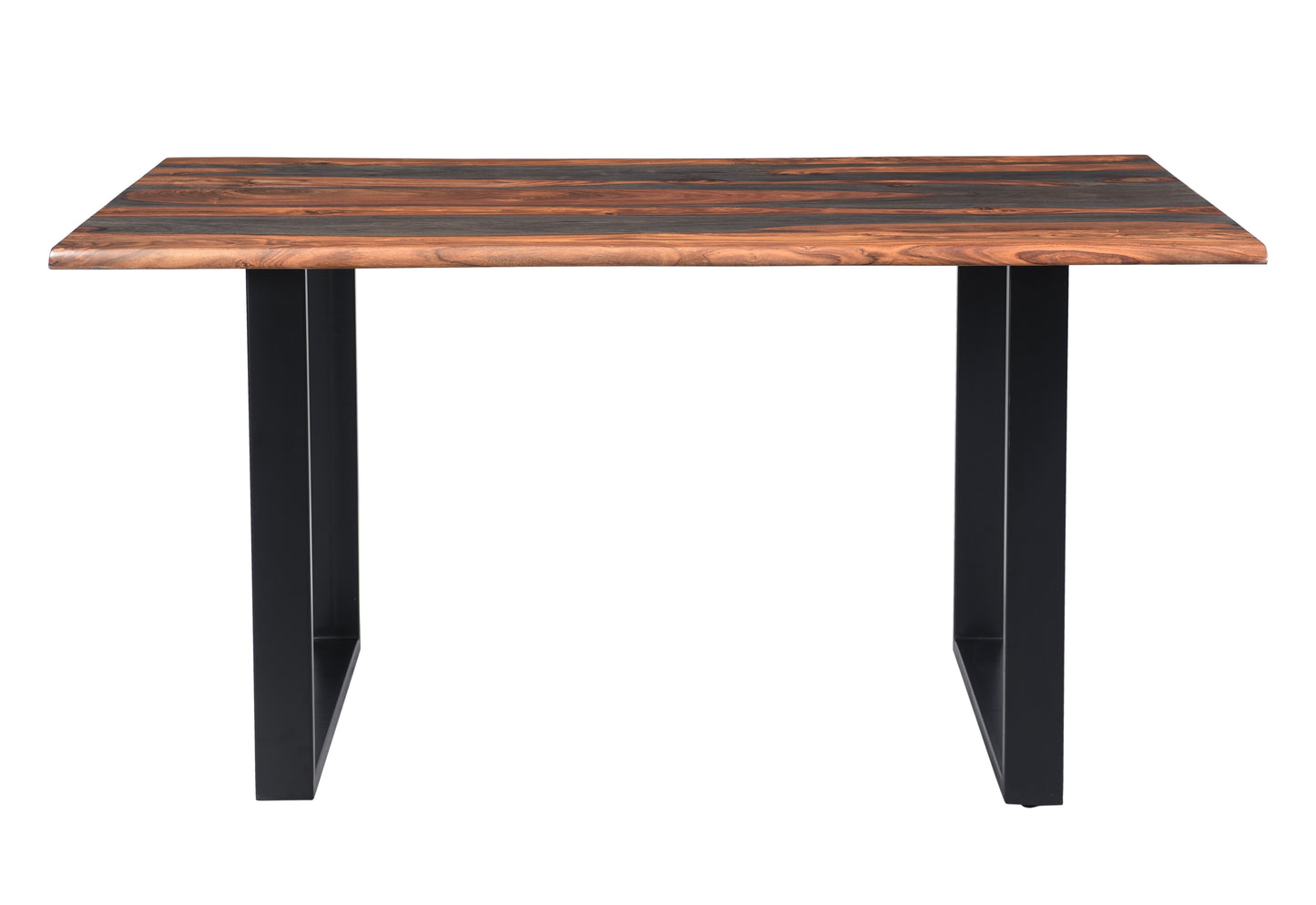 Sierra II - Dining Table - Brown / Black Powder Coat Finish