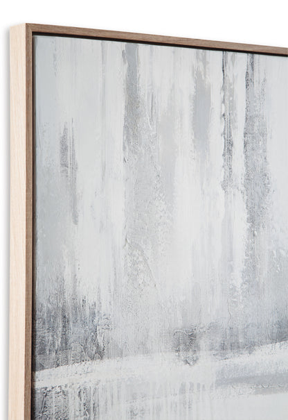 Estonbrook - Gray / White - Wall Art