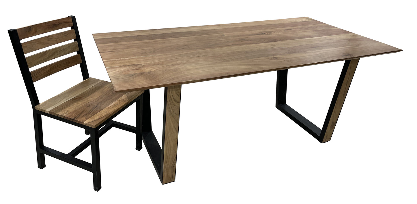 Torino - Dining Table - Yorkshire Natural / Black