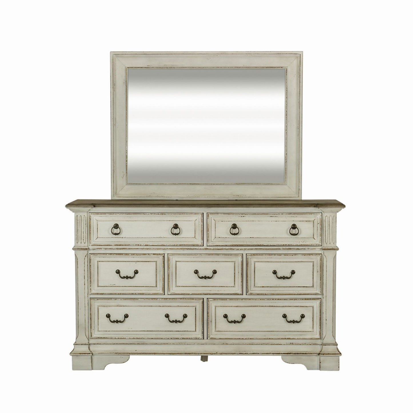 Abbey Park - Mirror - White