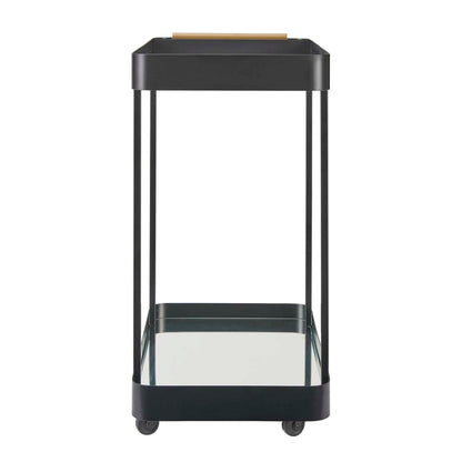 Vesper - Iron Bar Cart - Black / Brass