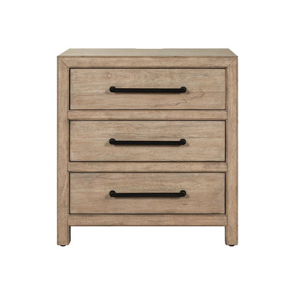 Proximity Place - Nightstand With Charging Station - Barley Buff