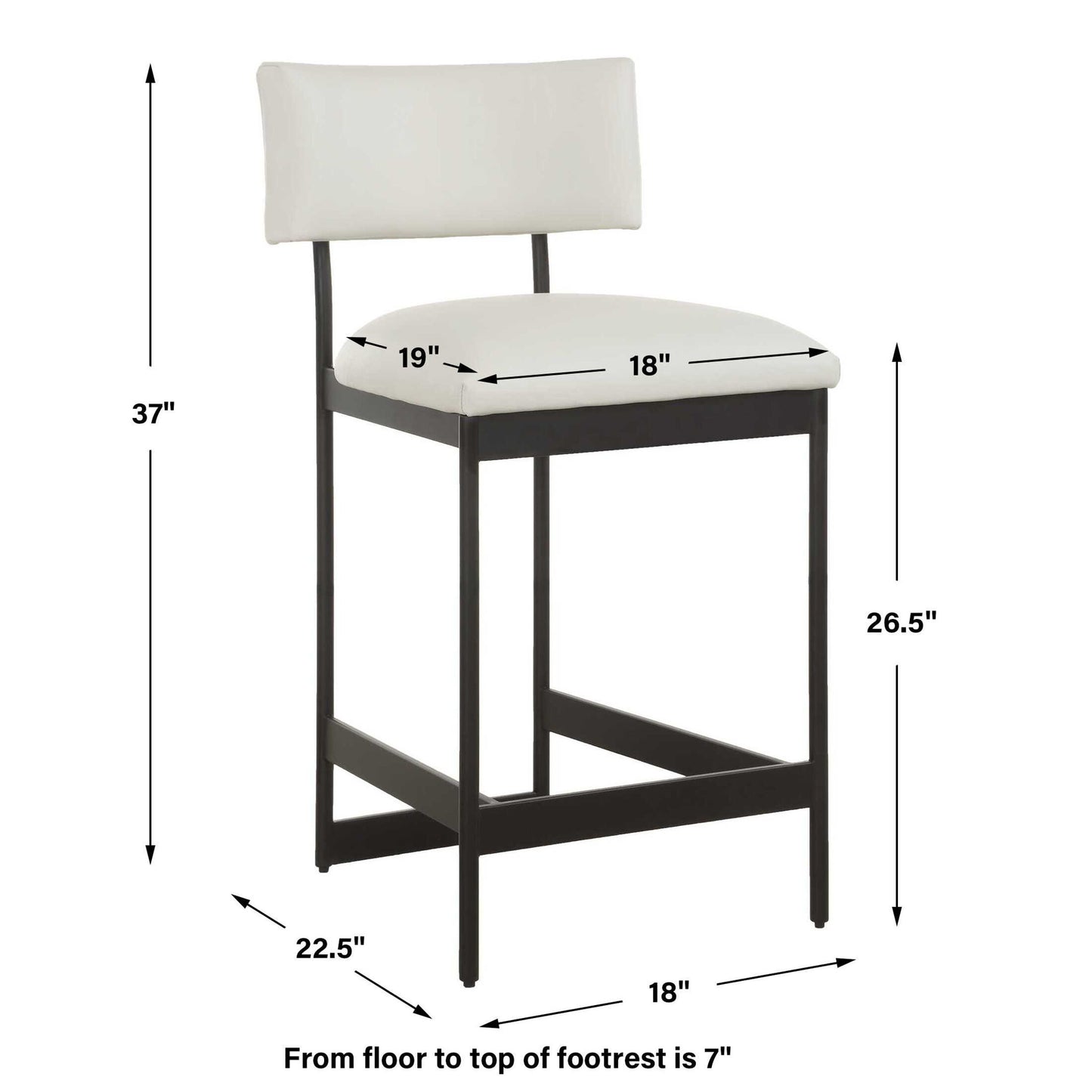 Apsley - Counter Stool - Black