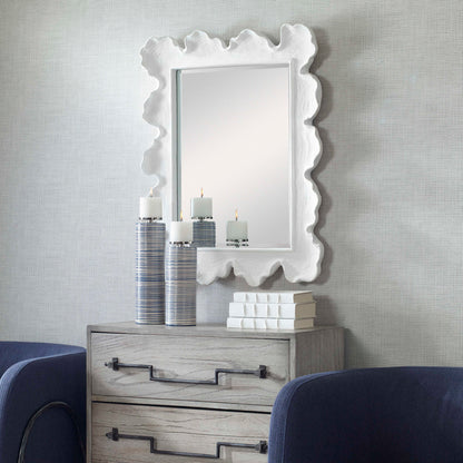 Sea Coral - Coastal Mirror - Pearl Silver