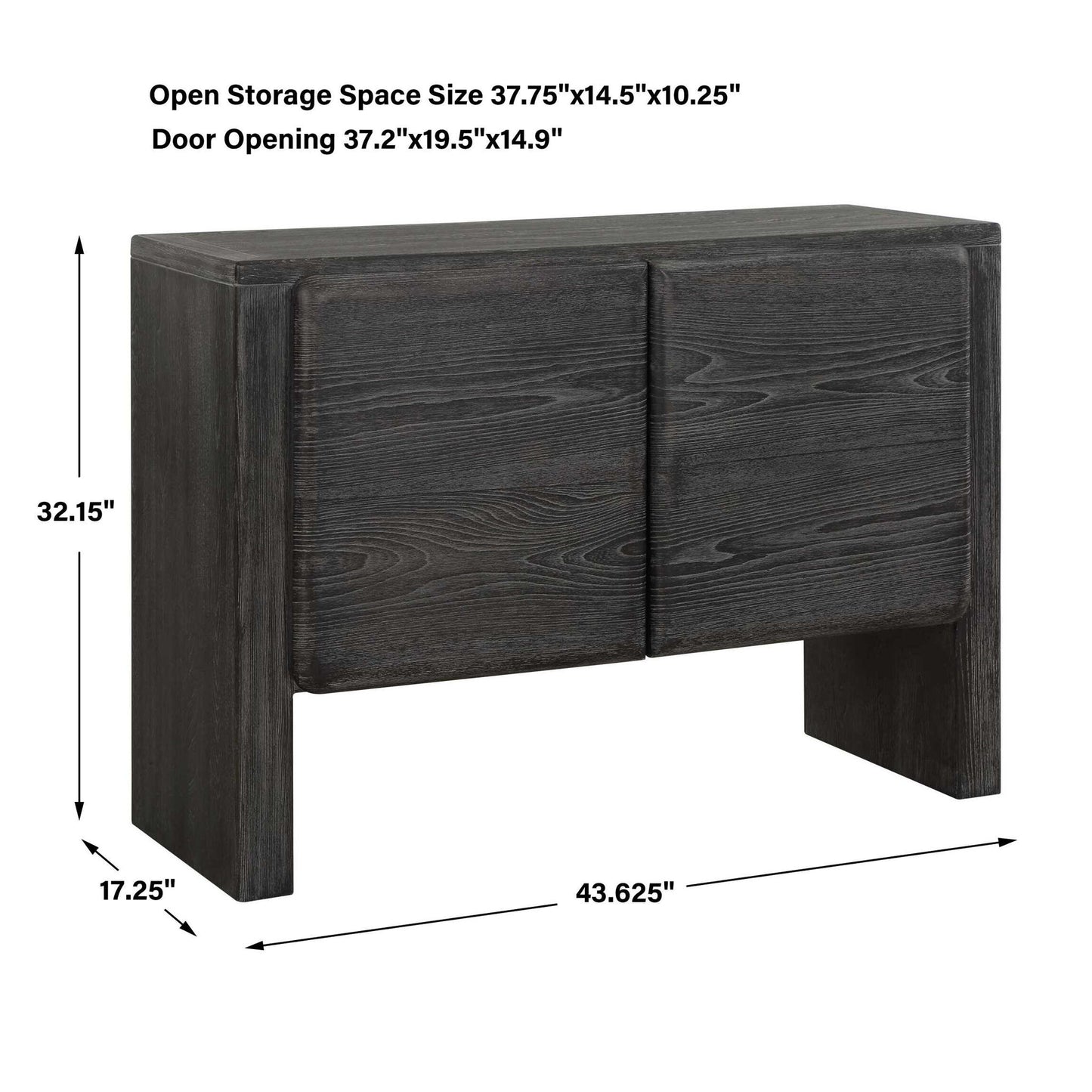 Bierk - 2 Door Cabinet - Dark Stain