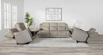 Penfield - Power Zero G Console Loveseat With Heat, Massage & Speaker P3 - Frappe