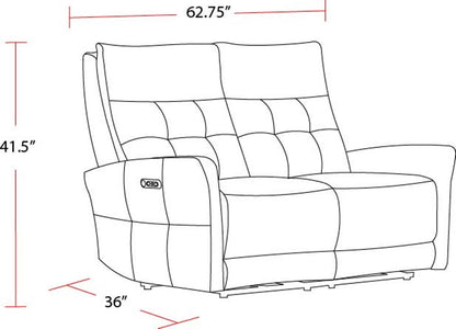 Gershwin - Zero Gravity Power Reclining Loveseat - Lucca Butterscotch