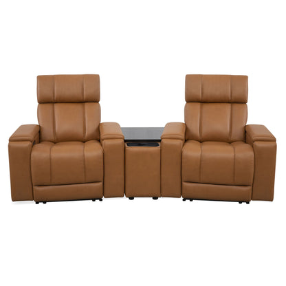 Phoenix - Zero Gravity Power 2 Seat Home Theater Seating With Wedge And Immersive Audio