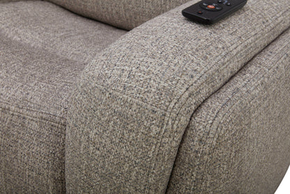 Penfield - Power Reclining Zero Gravity Console Loveseat With Heat, Massage And Speaker - Frappe