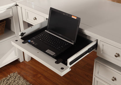Boca - U Shape Desk With Hutch And File - Cottage White