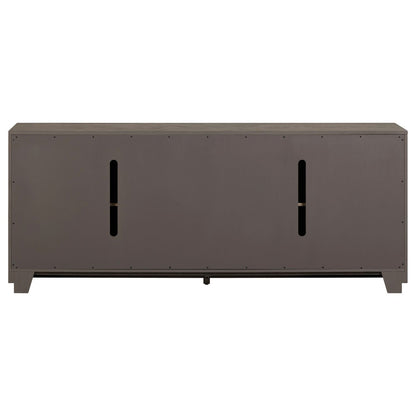 Aspen Sky - 78" TV Console - Weathered Saddle Brown